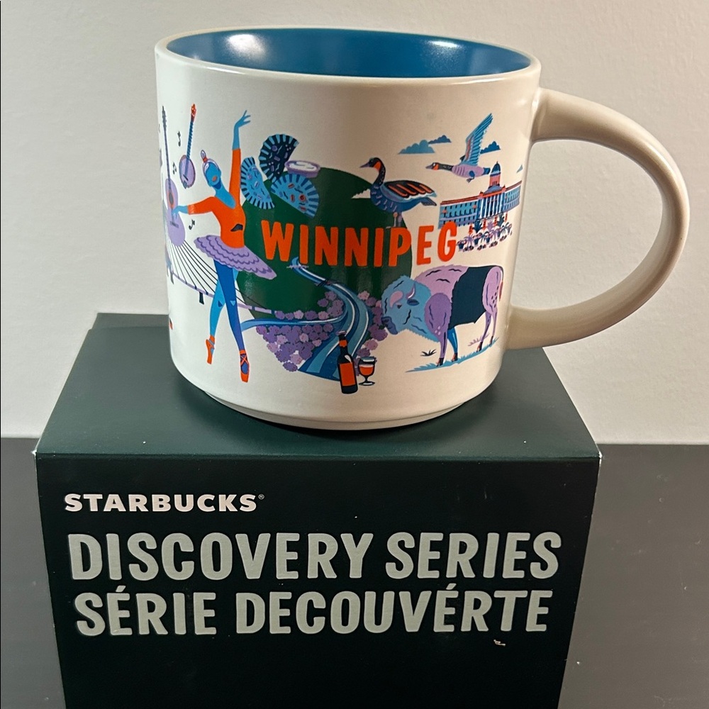 Starbucks Winnipeg Discovery Series Mug - Blue and Orange